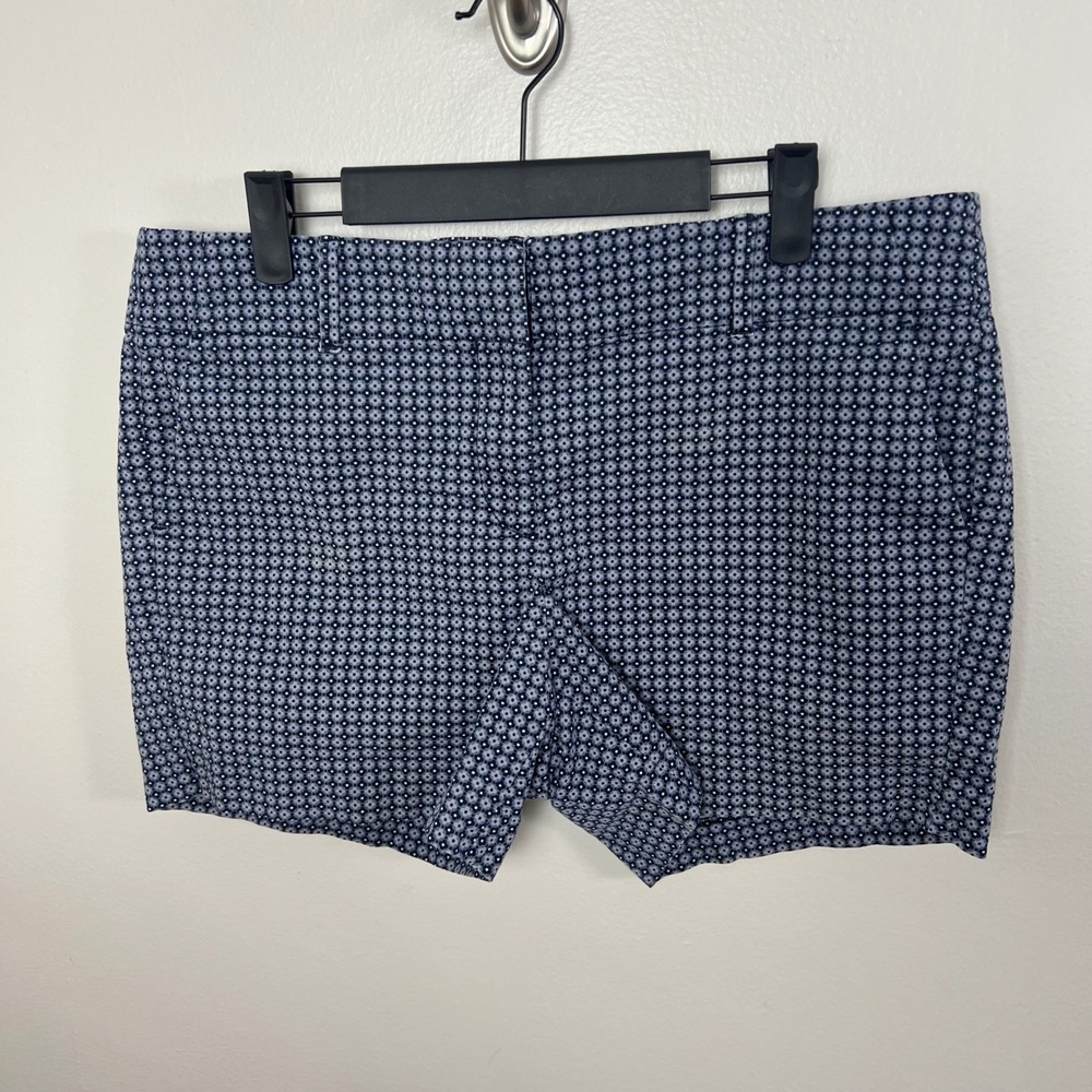 Ann Taylor Navy and White Printed Women's Shorts